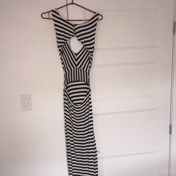 Black and white maxi summer dress - Picture 2 of 2